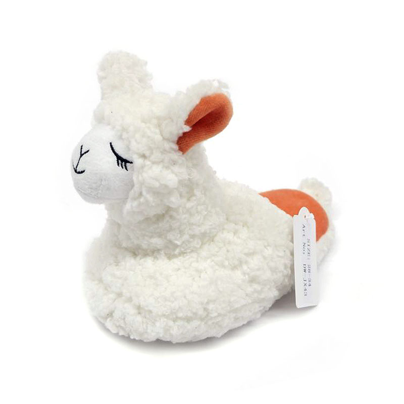 Alpaca pantoffels zonder hak
