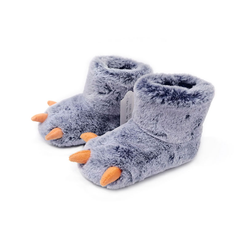 Pantoffels van dinosaurusklauwlaarzen